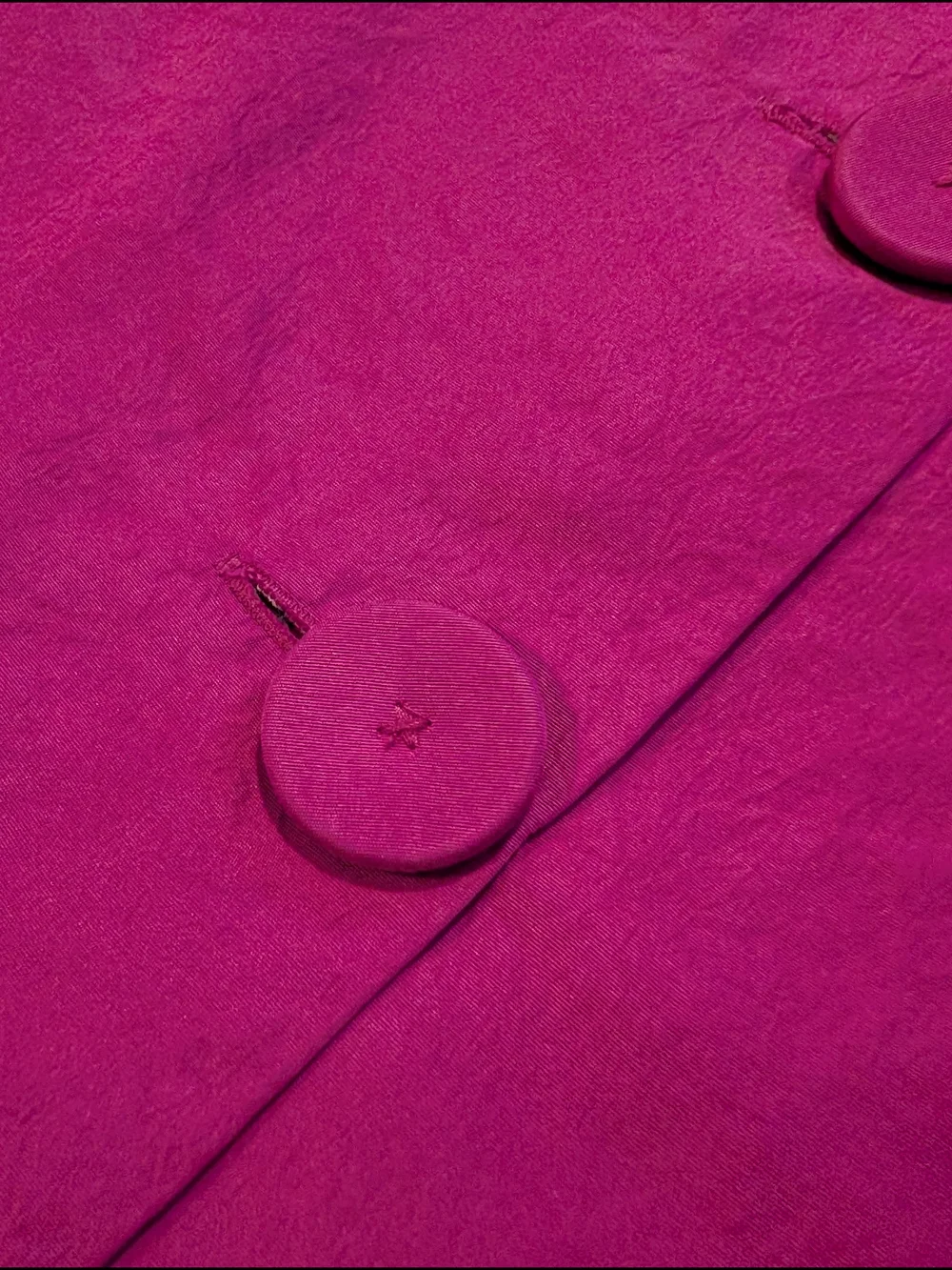 kate spade Hot Pink Ruffle Neck Short Sleeve Blouse